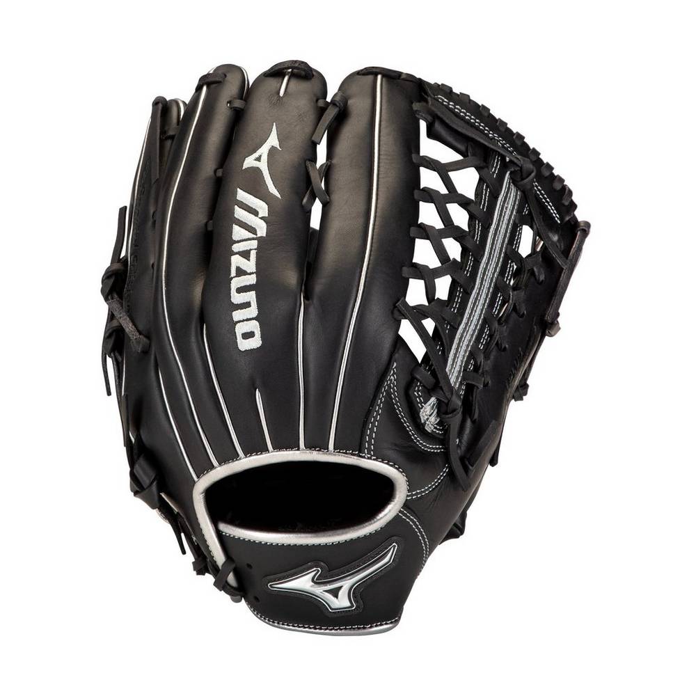 Mens Mizuno MVP Prime SE Outfield 12.75" Baseball Gloves Black/Silver Philippines (TGBDYA453)